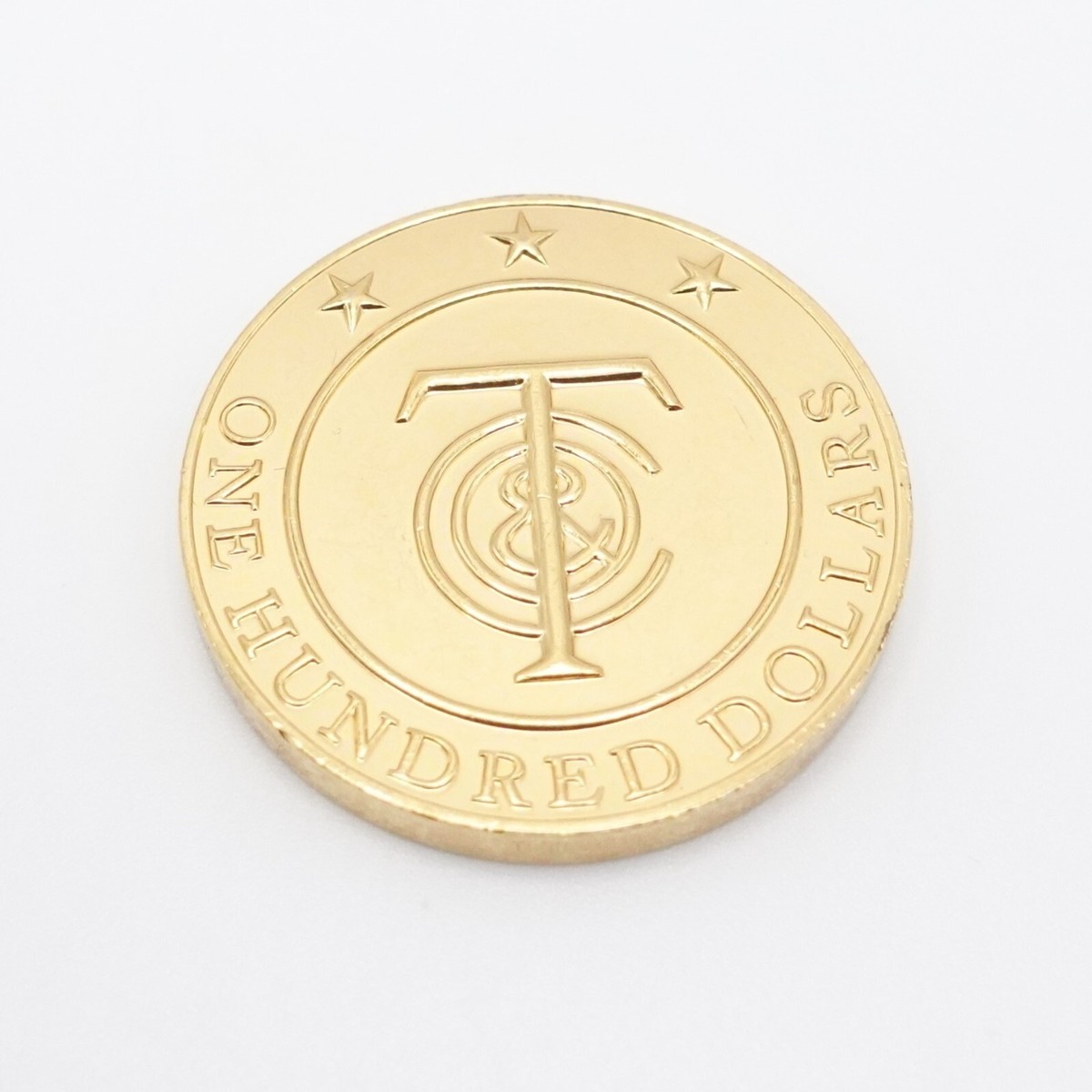 Tiffany & Co. $100 Gold Plated Tiffany Money Coin Token #Q2 | eBay