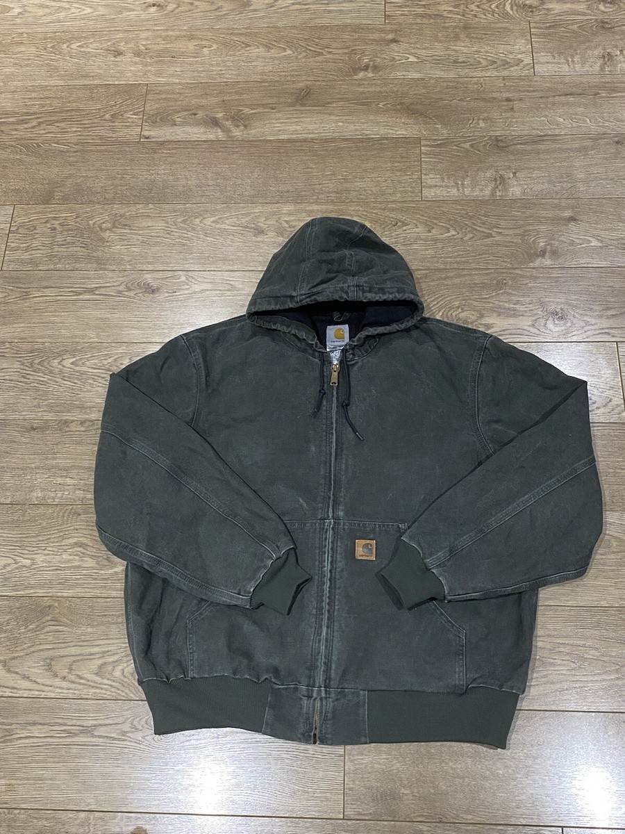 vintage carhartt Active Jacket Moss Green Rare J25 MOS | eBay UK
