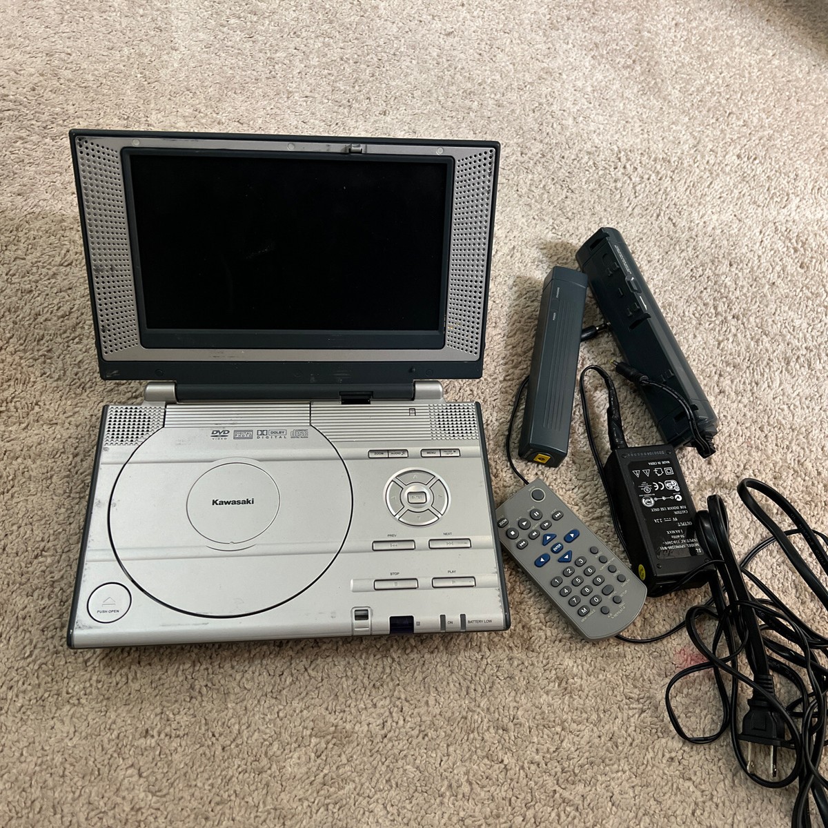 Kawasaki PVS1080 8.4 inch Portable DVD Player Bundle | eBay
