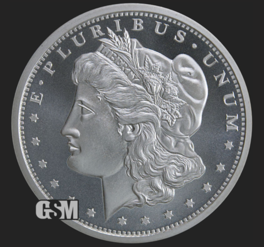 1 oz GSM - Morgan Dollar Tribute .999 Fine Silver Coin Vintage
