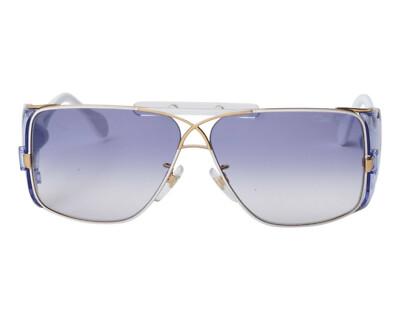 CAZAL MOD 955 COL 332 ICONIC VINTAGE WHITE GOLD SHIELD SUNGLASS
