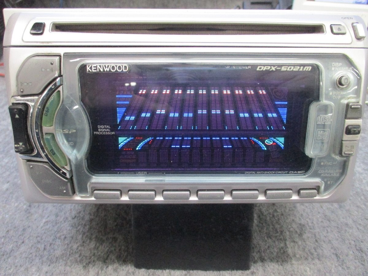 KENWOOD DPX-5021M Car Audio 2DIN CD MD DSP Added Bluetooth Tested