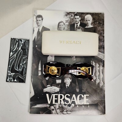 Gianni Versace Sunglasses 1996 Vintage Brown Gold MOD 424/C RH 869