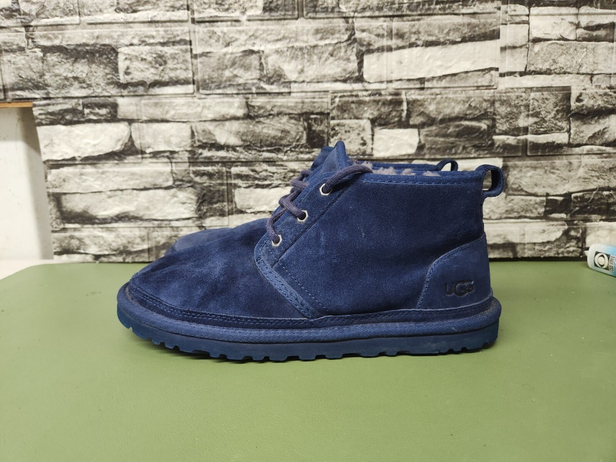 UGG Neumel Chukka Boots Shoes Navy Blue size 8 SN 3236 | eBay