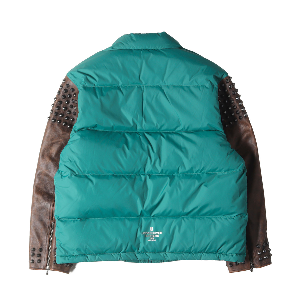 Supreme UNDER COVER 23SS Puffer Jacket with studs and leather