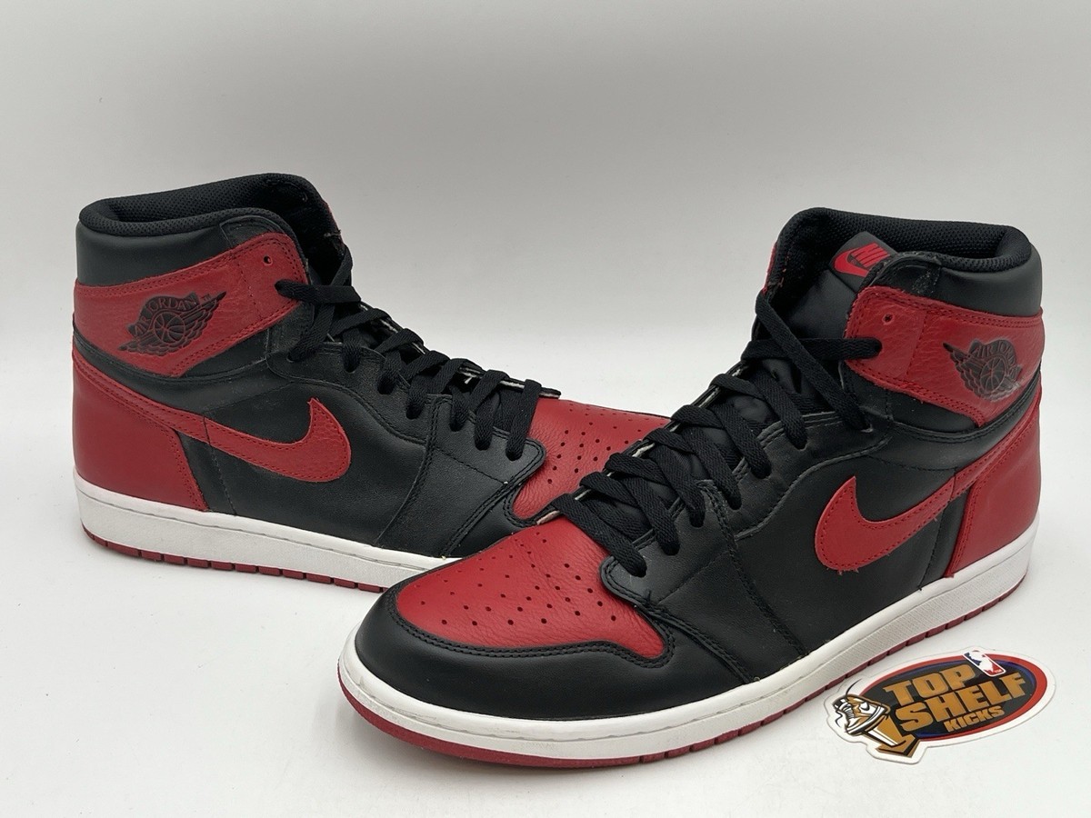 Nike Air Jordan Retro 1 Banned Bred 2016 Size 14 Authentic
