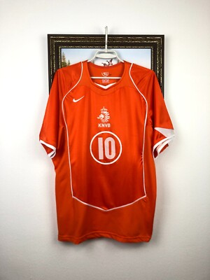 Netherlands Home football shirt 2004 Soccer 10 Nistelrooy Nike