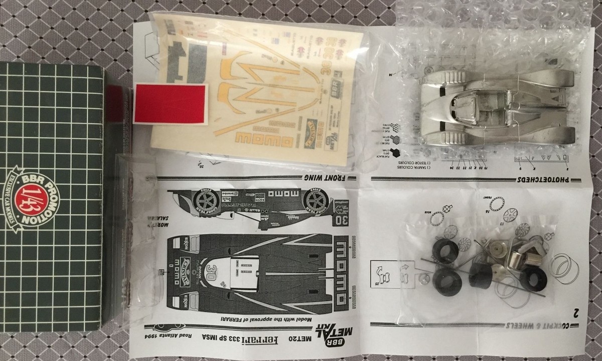 BBR FERRARI 333 SP MOMO 1/43 METAL KIT IMSA ROAD ATLANTA 1994