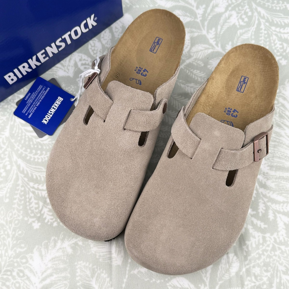 靴 BIRKENSTOCK | Boston LEVE TAUPE MEN Boston Braided Suede