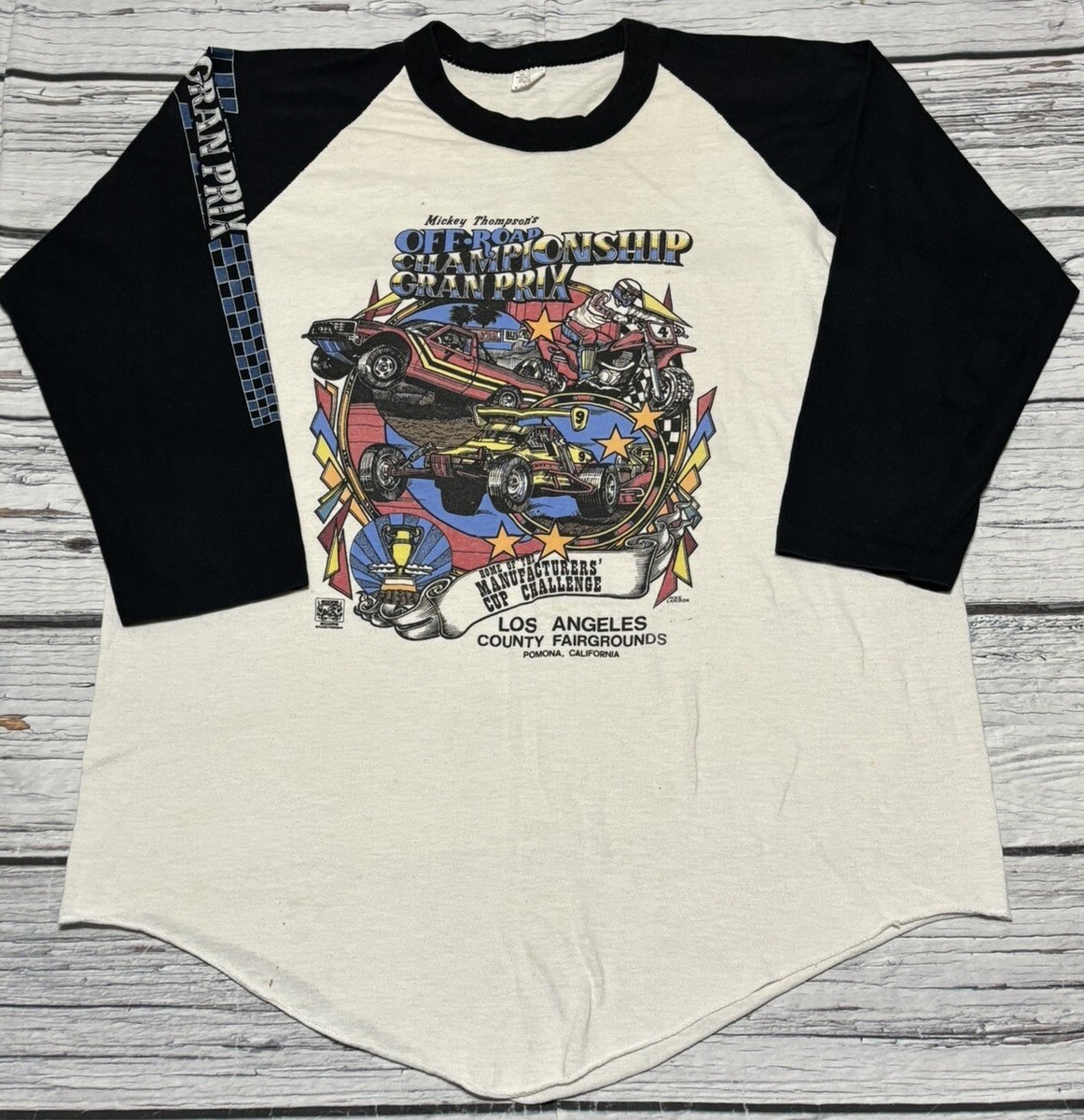 Vintage Mickey Thompson Off Road Championship Grand Prix Raglan T