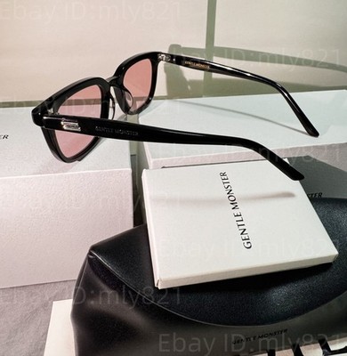 GentleMonster Days Day 01(V) Sunglasses Black Frame Purple Lenses