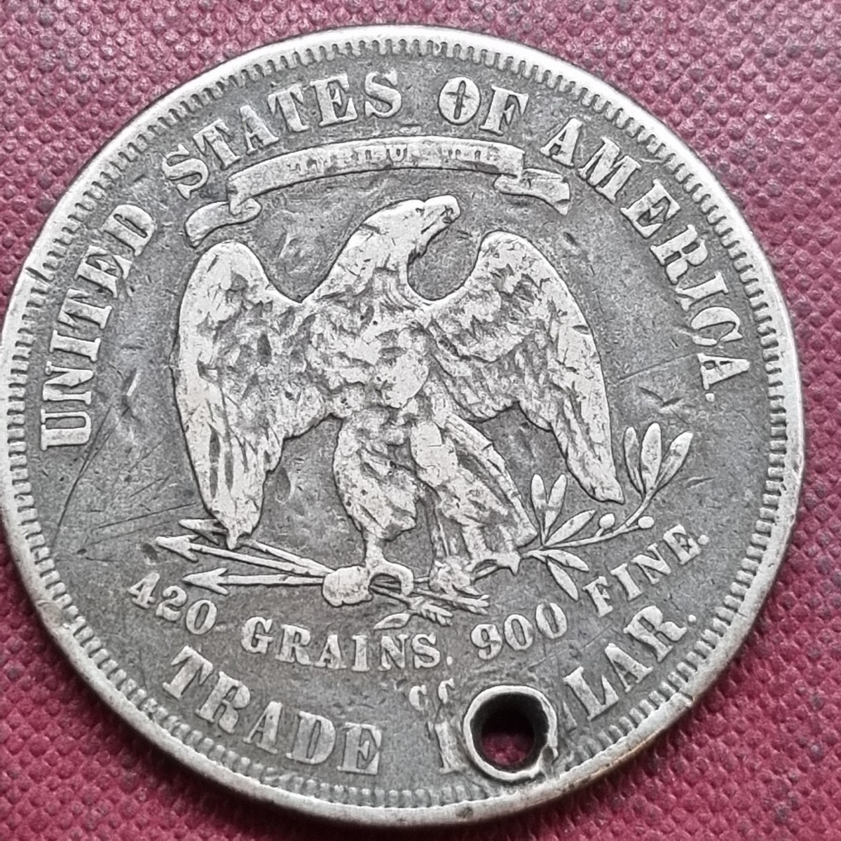 1878 CC Trade Dollar $1 Silver Better Grade VF Details EXTREME