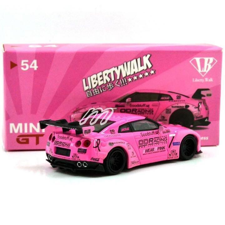TSM Mini GT LB Works NISSAN GT-R Liberty Walk WearIt Pink Toys
