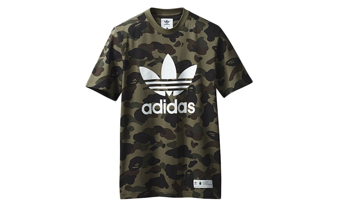 Adidas x A Bathing Ape (BAPE) Camo T Shirt (Green) Size L DS/Brand