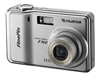 Fujifilm FinePix F Series F460 5.1MP Digital Camera - Silver for