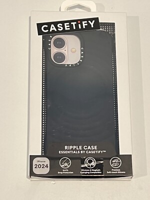 CASETiFY Essentials Ripple Case w/ Magsafe for iPhone 16 - Black