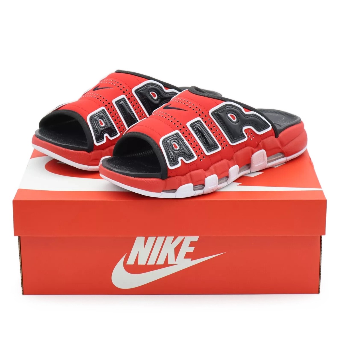 FJ6036-600 Nike Air More Uptempo Slide University Red Black (Men's