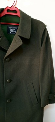 Vintage burberry trench coat wool olive green size 54 / L | eBay