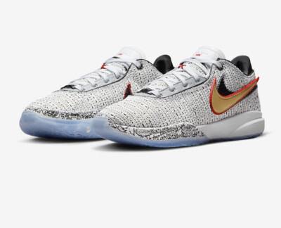 Nike Lebron XX 20 'The Debut' White Gold US Men's Size 17.. DJ5423