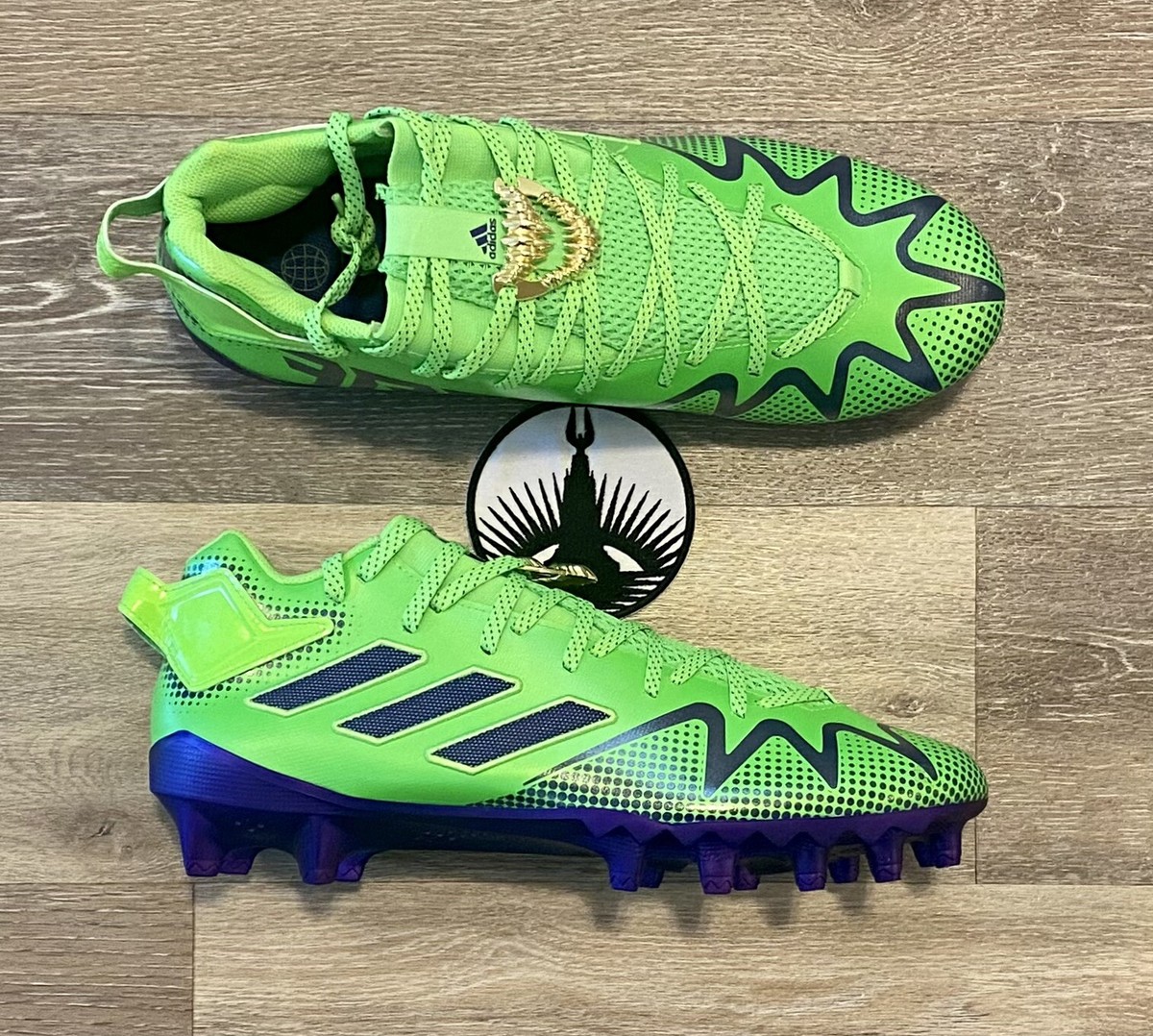 Adidas Freak 22 'The Hulk' Green Metallic Purple Football Cleat