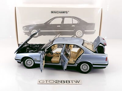 Minichamps 1:18 scale BMW 535i Sedan(E34) 1988(Light Blue Metallic