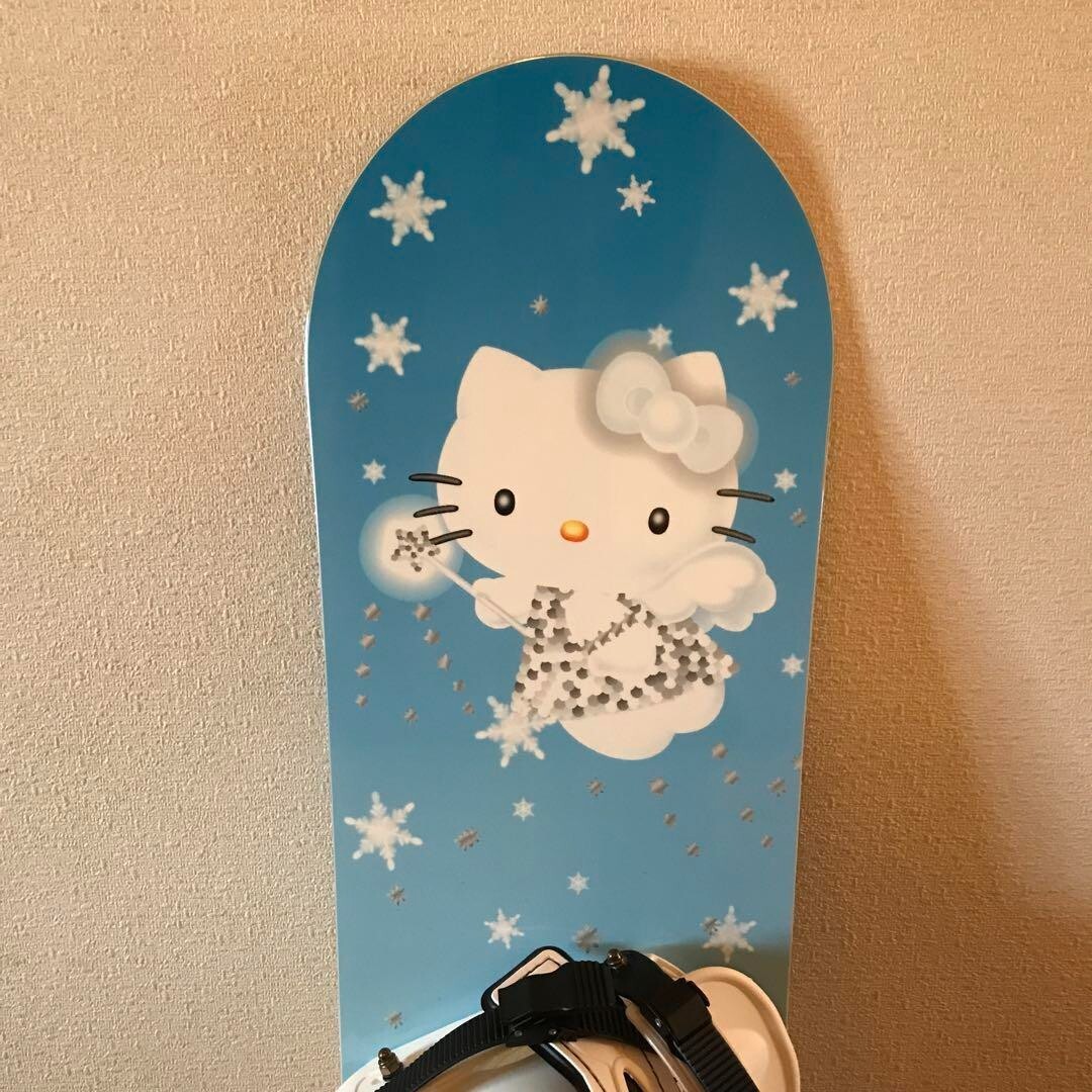Hello Kitty スノーボード バインディング付き ハローキティ