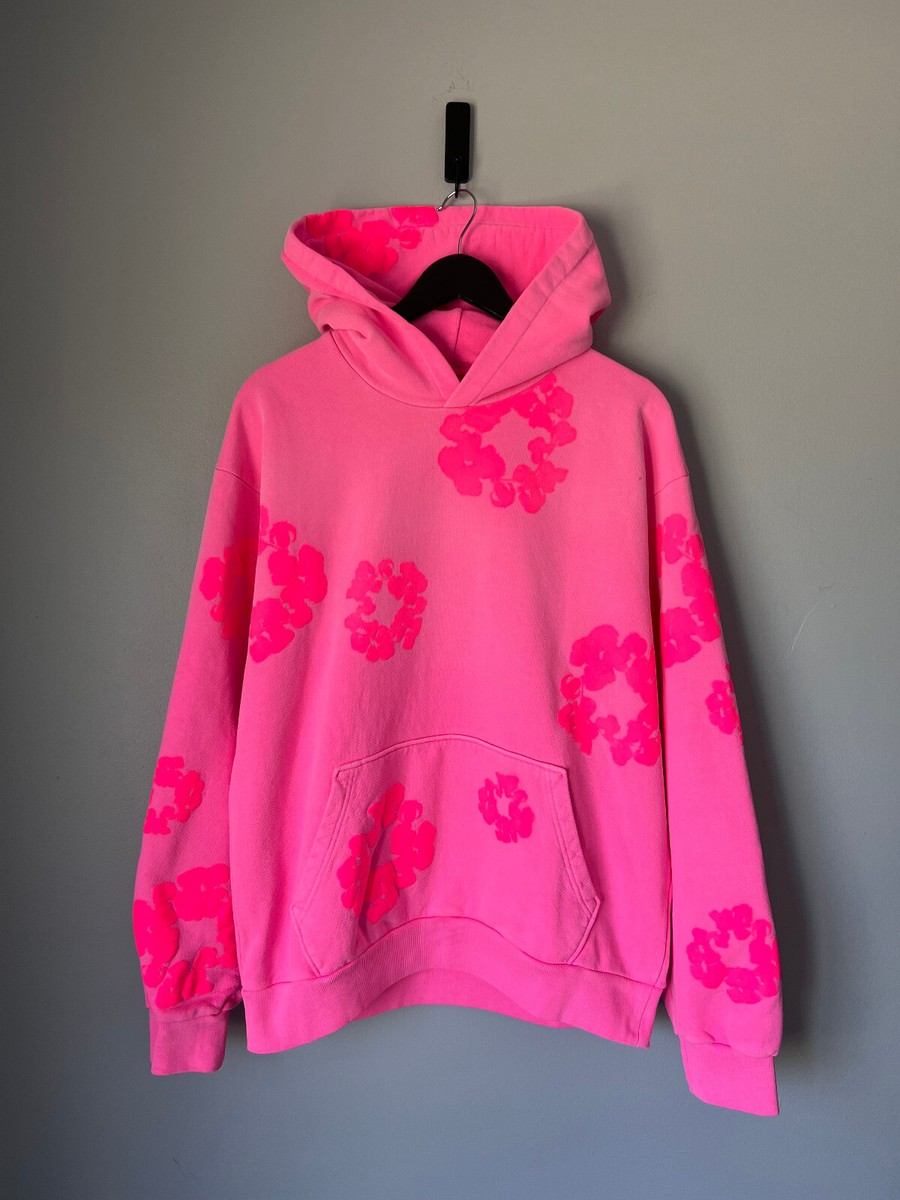 Denim Tears Mono Wreath Hoodie - Size Medium - Pink - NEW | eBay