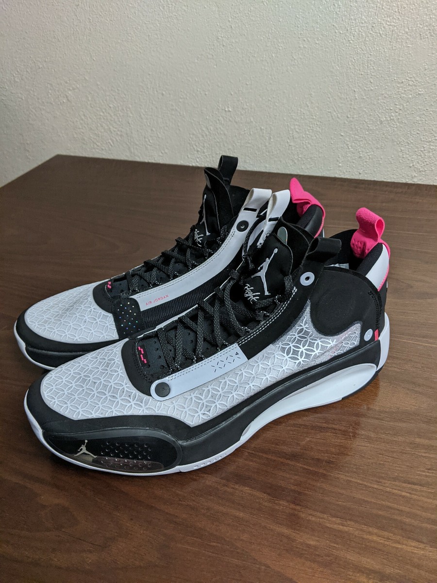2019 Air Jordan XXXIV Basketball Shoes Promo Tagged White/Black