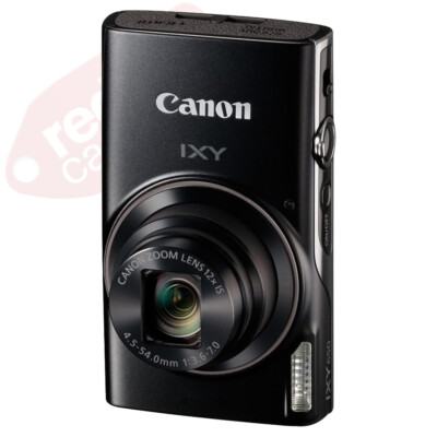 Canon IXY 650 / ELPH 360 Digital Camera Black + 32GB Deluxe
