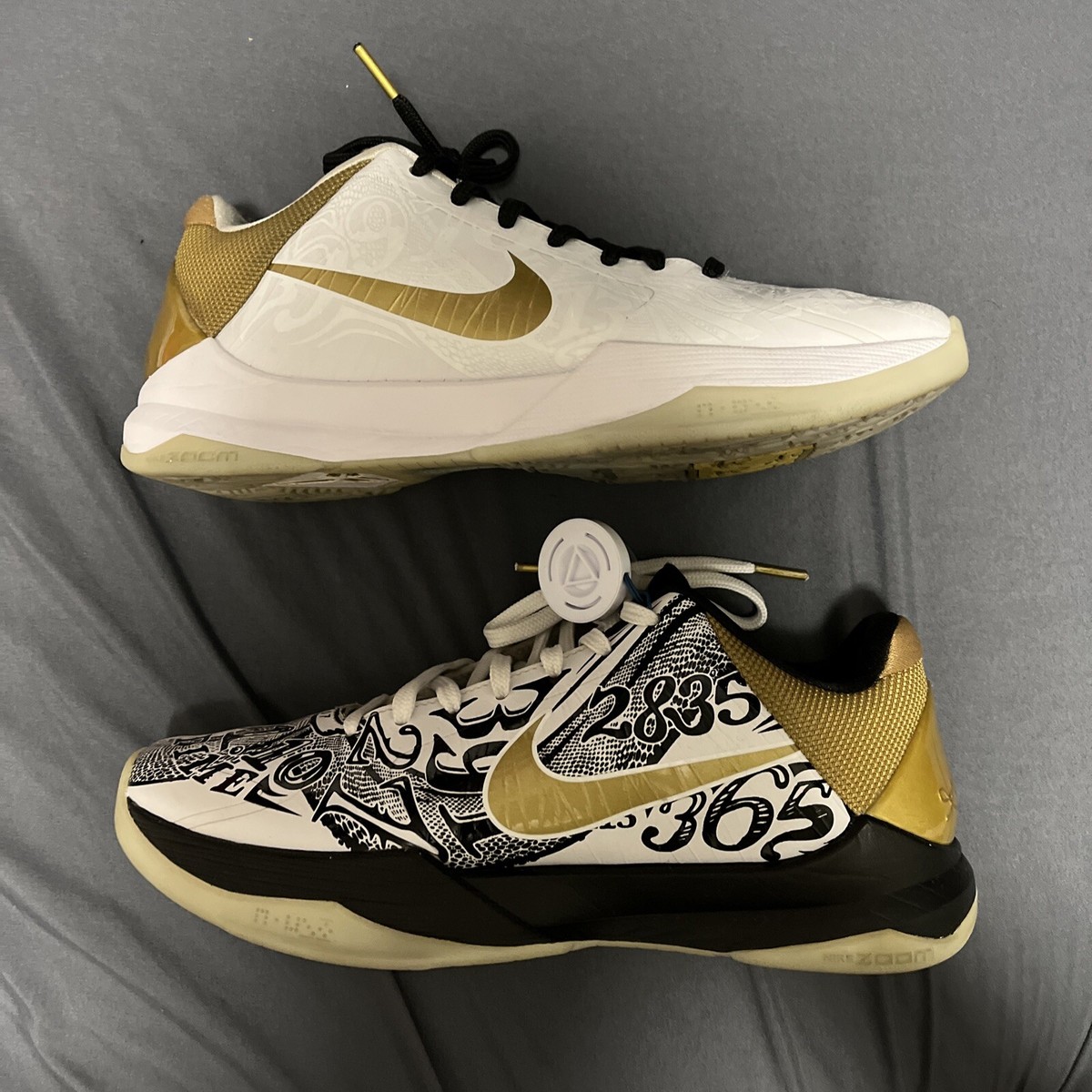 Men's Size 7.5 - Nike Kobe 5 Protro Big Stage/Parade White 2020