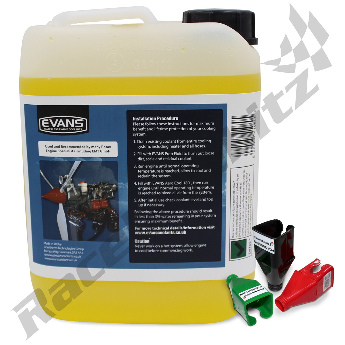 Evans Aero Cool Rotax Engine Aircraft Microlight Coolant Waterless