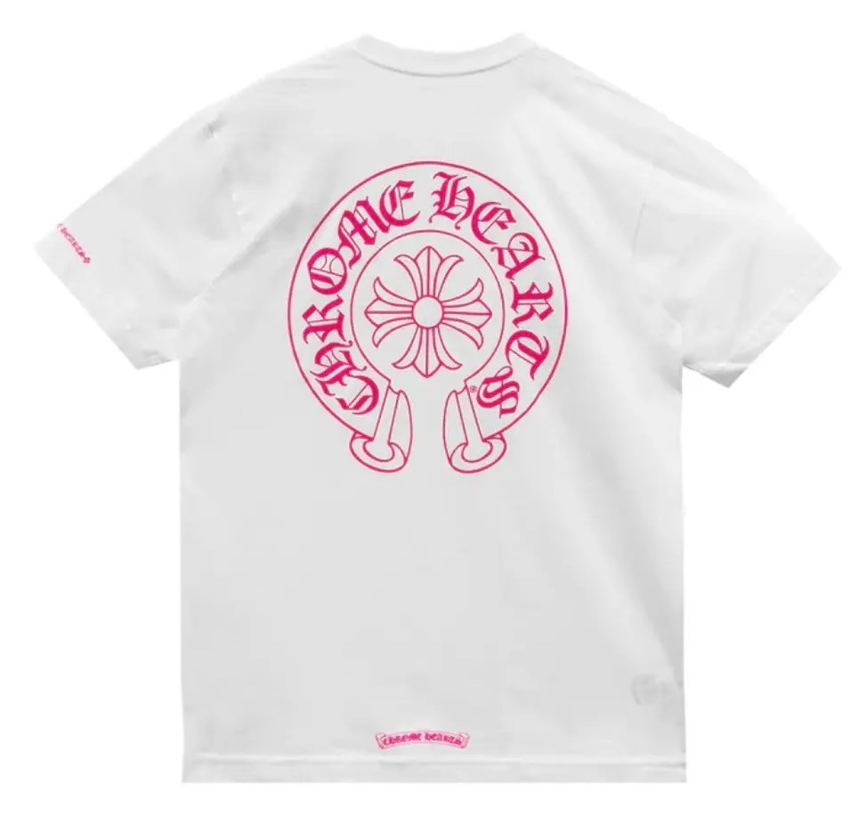 Chrome Hearts Exclusive RARE Horse Shoe Logo Pocket T-Shirt White