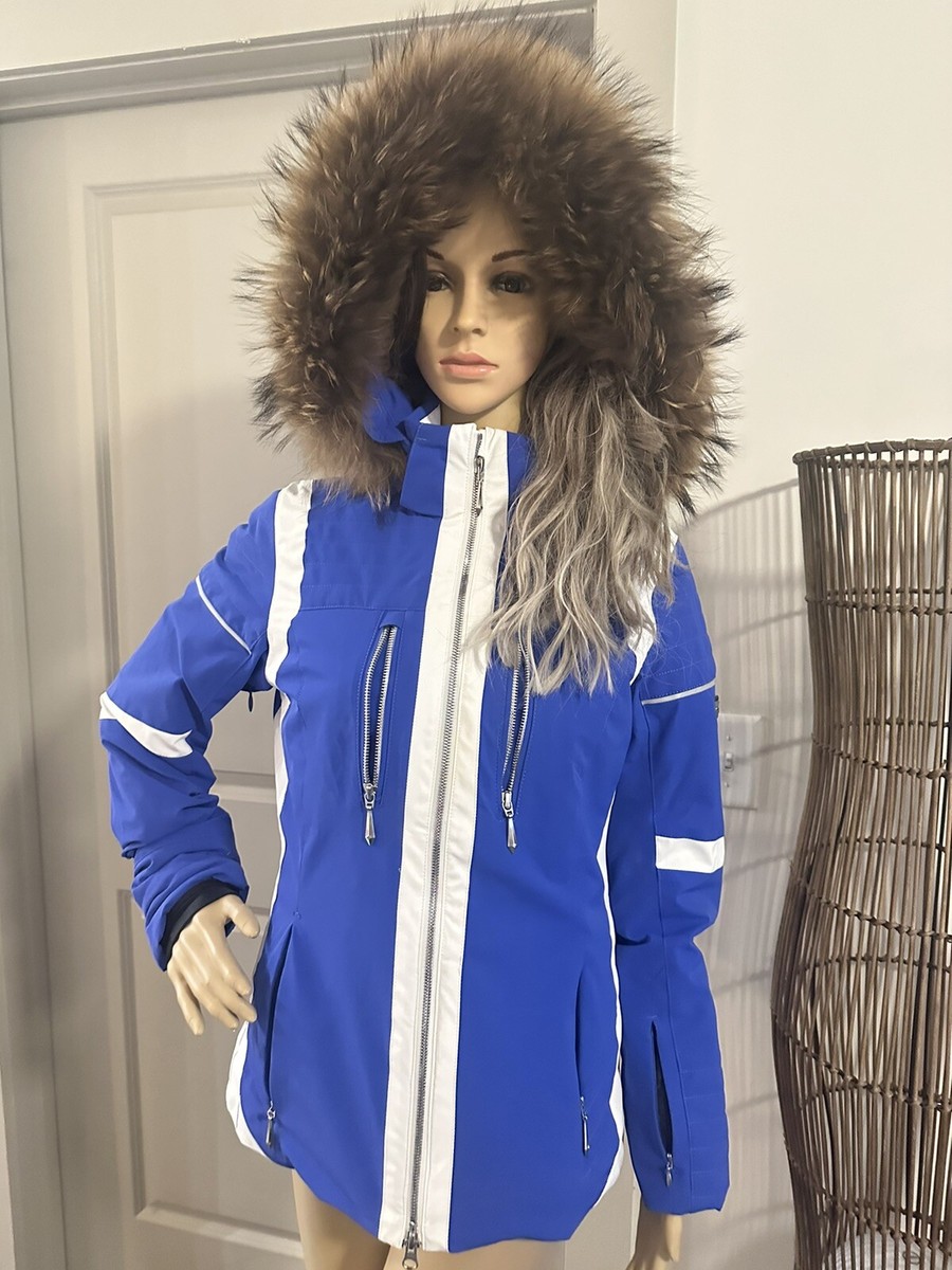 Descente Women's Ski Jacket With Real Fur Hood Trim XS / Size 6