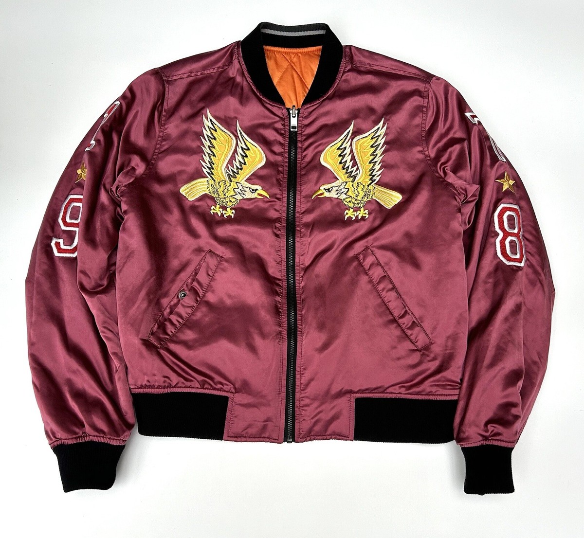 Diesel Wild Spirit Embroidered Satin Souvenir Sukajan Reversible