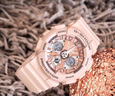 Casio G-Shock GMA-S120MF-4A Peach Pink Analog Digital Quartz