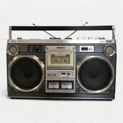 HITACHI Perdisco TRK-8180 Radio Cassette Recorder Boombox FM AM