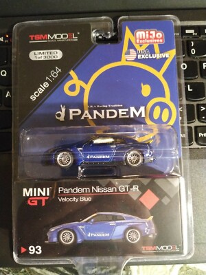 MINI GT 93 Pandem Nissan GT-R (R35) Velocity Blue Duck Tail LHD