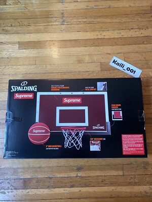Supreme Spalding Mini Basketball Hoop Set New B | eBay