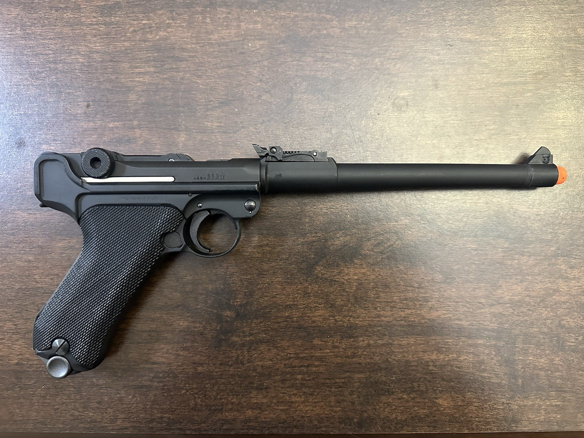 RARE!! Tanaka Luger P-08 Artillery Carbine Full Set Stock Drum Mag