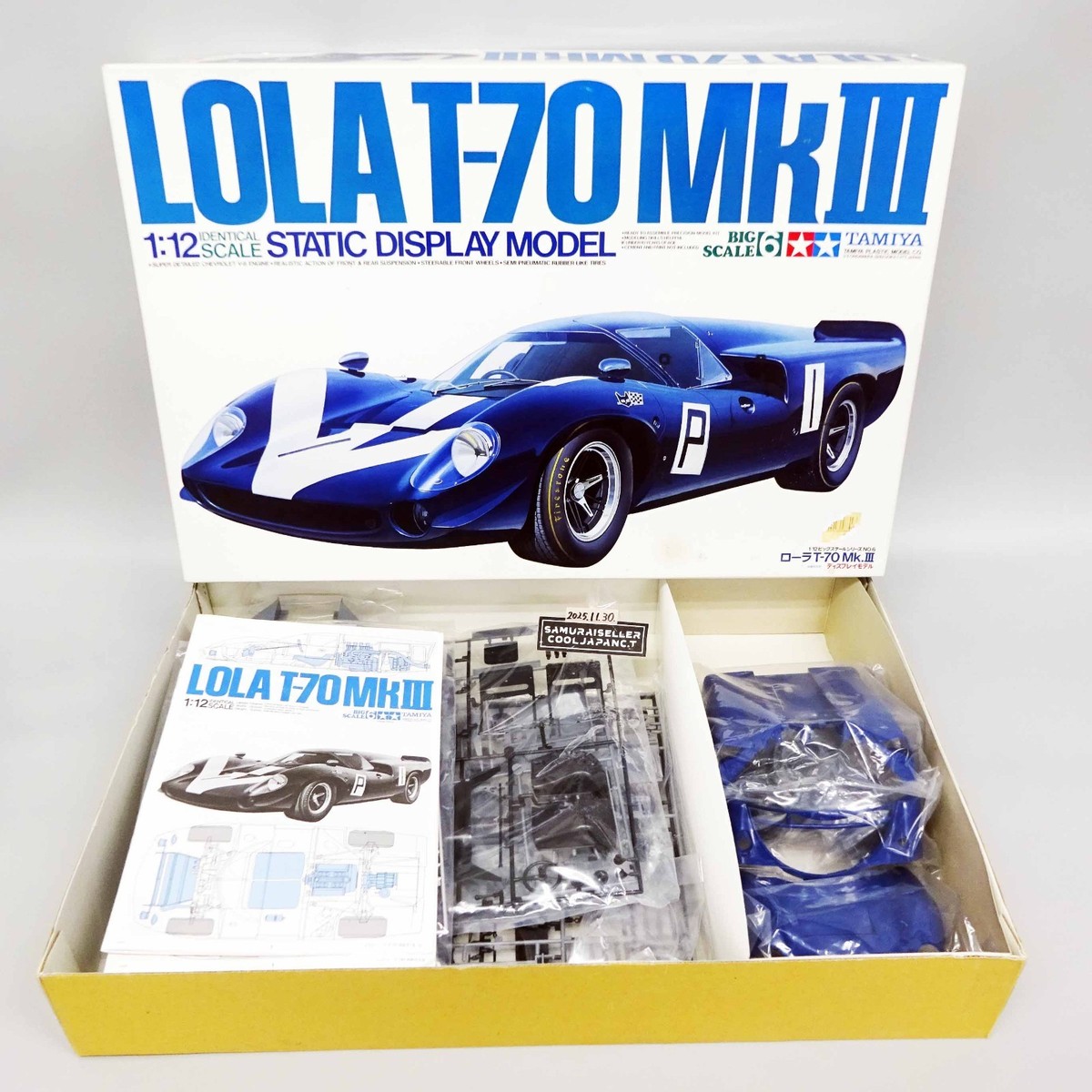 Tamiya 1/12 LOLA T-70 MkIII Racing Car Plastic Model Kit Big Scale