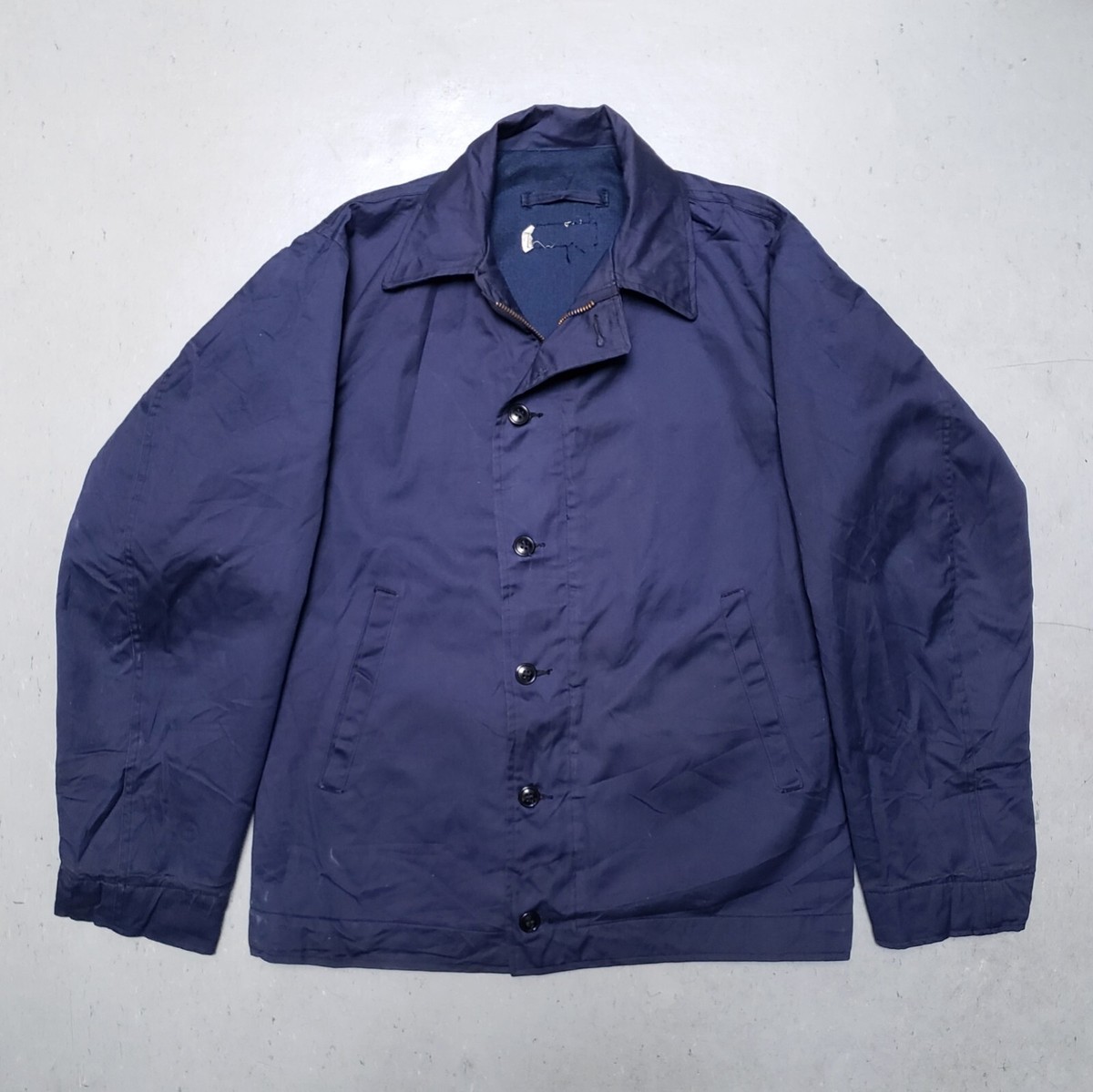 Vtg 50s USN N-4 Deck Jacket US NAVY Korean War Field Coat Size 40R