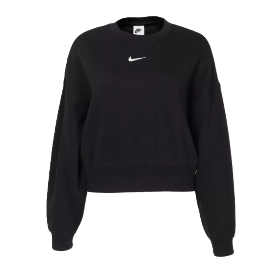 Nike Women's Sportswear Essentials Oversized Crew Black/White