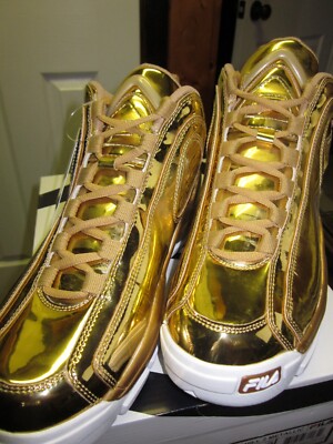 Men's Fila Grant Hill 2 Metallic Gold Basketall Sneakers size 9 | eBay