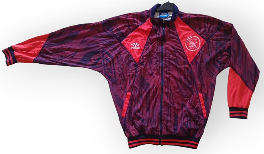 Vintage Ajax Amsterdam 1994-95 Umbro Training Jacket Soccer XL-2XL