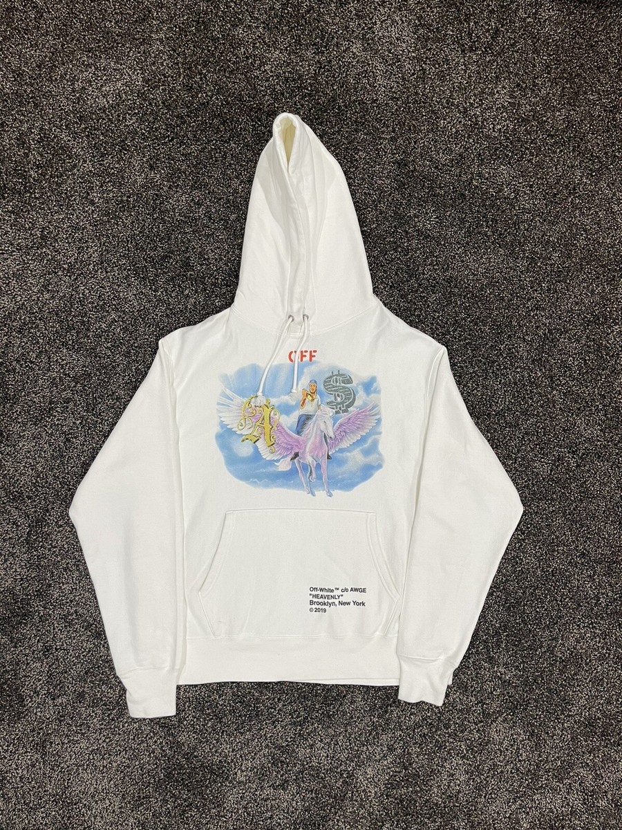 Off-White x AWGE A$AP Yams Day 2019 White Hoodie size Large | eBay