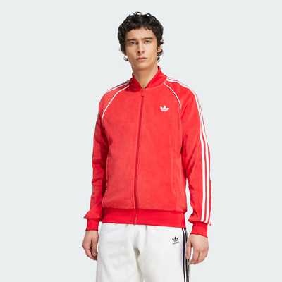 adidas Originals Men's Super Star SST Adicolor Plush Velour Track