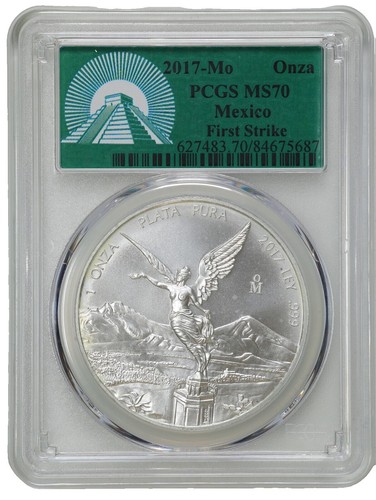 Mexico 1984 Libertad 1 Troy Oz .999 Fine Silver PCGS MS65 Coin