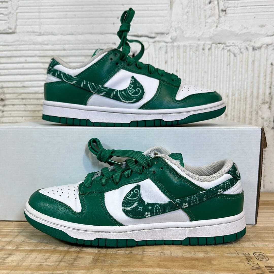 Nike Dunk Low Green Paisley Sz 5.5 (7W) | eBay