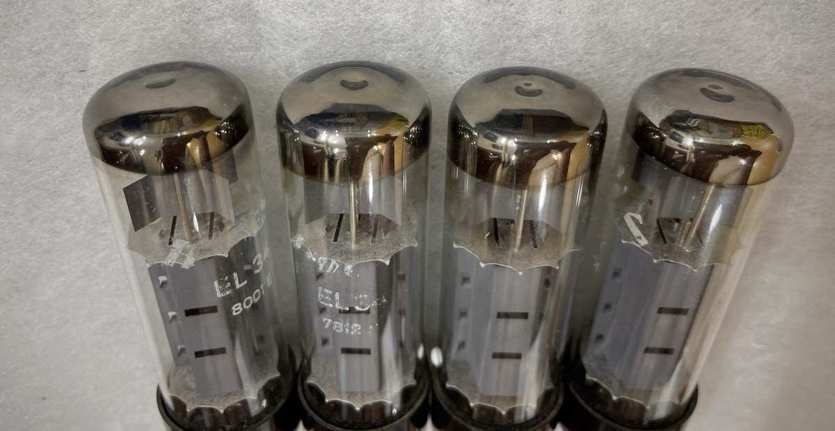 RFT EL34 6CA7 Fat Base O getter, tested NOS Matched Quad | eBay