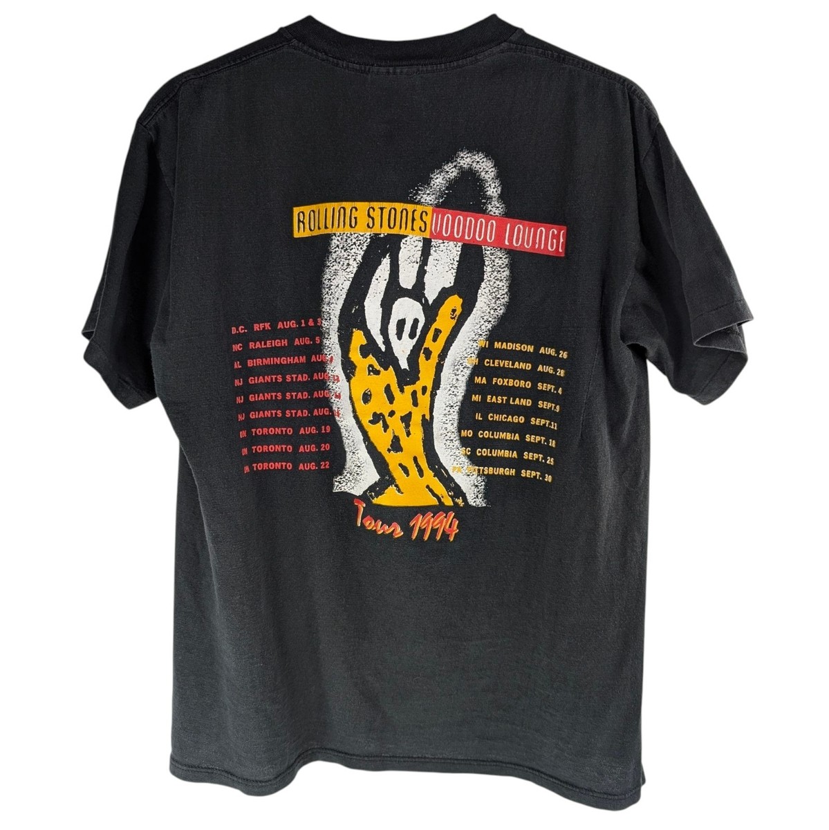 VTG 90s Rolling Stones Voodoo Lounge Tour Band Tee 1994 T Shirt L